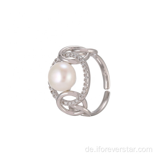 Populärer Stil Trendy Ringe Pearl Schmuck Ringe